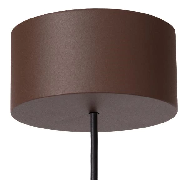 Lucide LENZ - Spot plafond Intérieur/Extérieur - Ø 11 cm - LED - 1x8W 2700K - IP54 - Rouille - détail 3